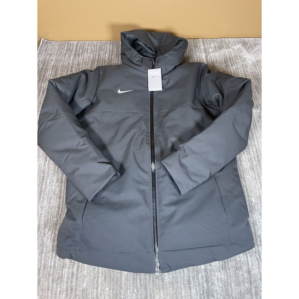 Nike Coat Mens Medium Gray 550 Hooded Insulated Parka Football DJ6526-060